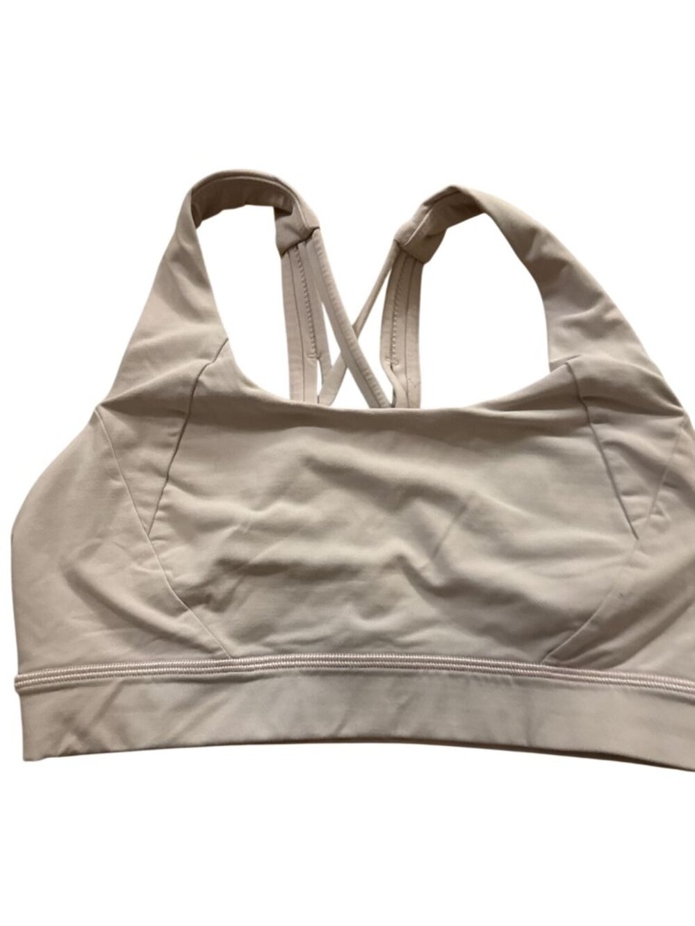 Lululemon Energy Bra in color Naked Beige Cream Pink Size 6 - Picture 3 of 8